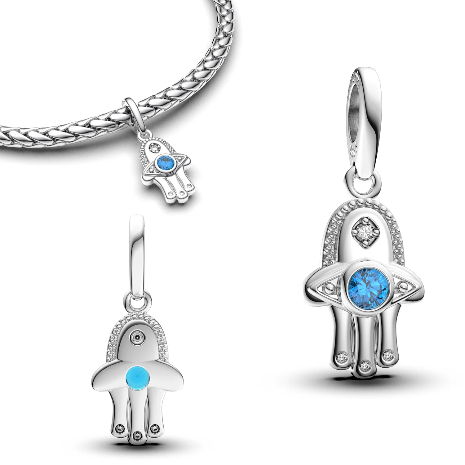 925 Sterling Silver Pendant Beads | Bracelet & Phone Charm Accessories for Women DIY Jewelry