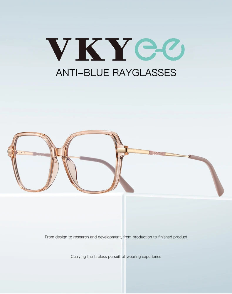 VICKY Square Frame Glasses 👓 Women’s Anti-Blue Light Prescription PFD2211