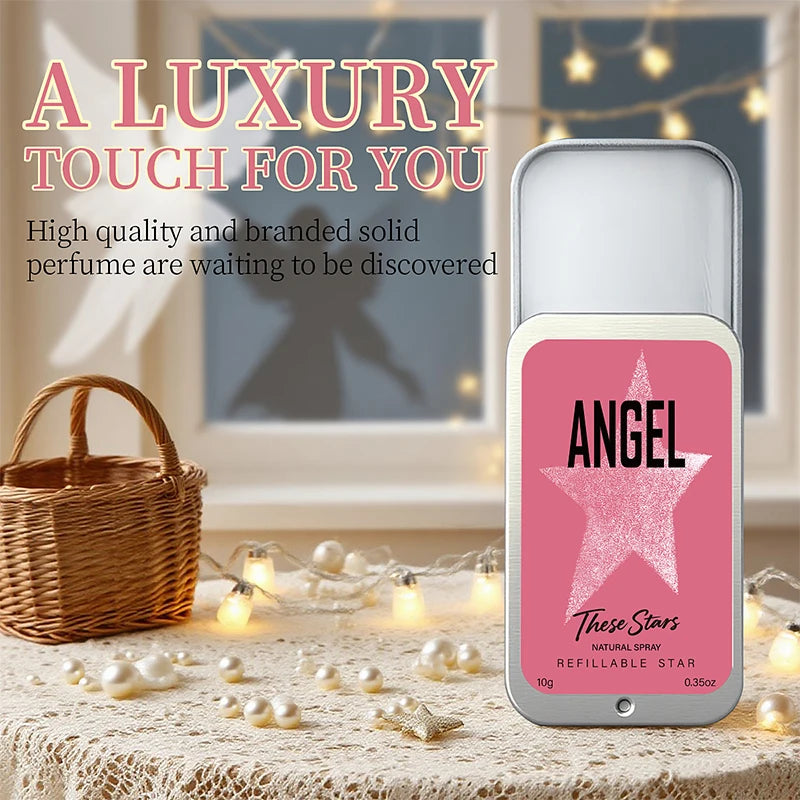 Angel Eau De Parfum 50ml – Refillable Star-Shaped Spray | Elegant Pheromone Perfume for Women | Fresh, Natural & Charming Fragrance