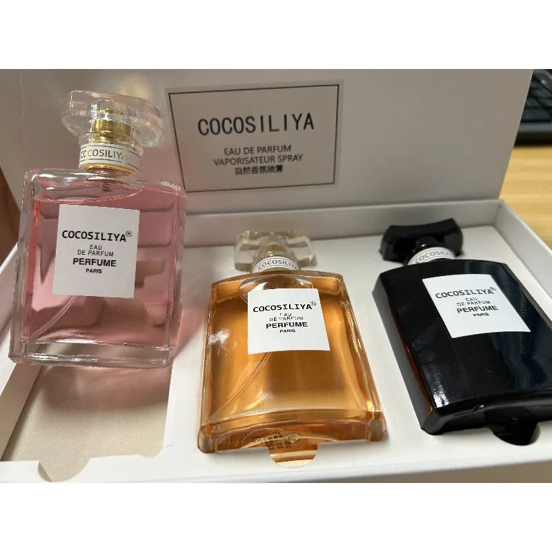 3PCS Women’s Perfume Gift Set – 50ml×3 Long-Lasting Eau De Parfum | Elegant Floral, Woody & Oriental Scents for Alluring Freshness