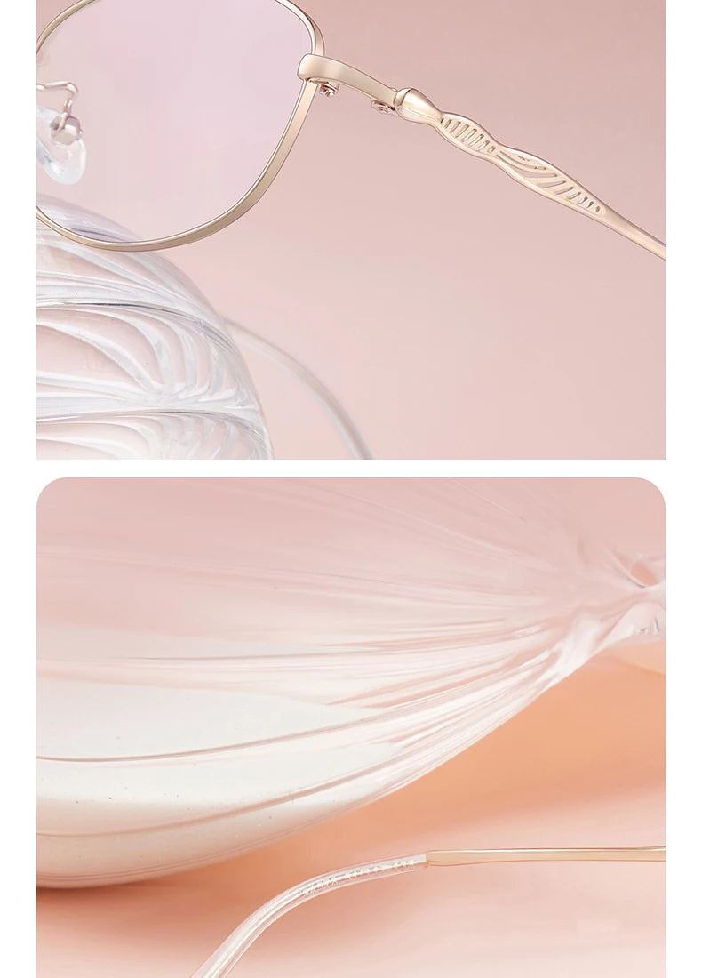 Luxury Pink Photochromic Glasses 👓 Women’s Fashion Reading Sunglasses