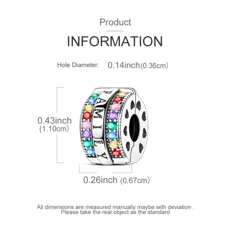 925 Sterling Silver Zircon Bowknot Heart Balloon Charms | Original Pendant Beads Fit Bracelet DIY Fine Jewelry for Women