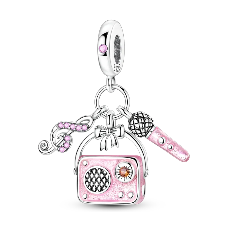 925 Sterling Silver Golden Autumn Charms | Maple Leaf & Pumpkin Beads Fit Original Bracelet DIY Jewelry Gift