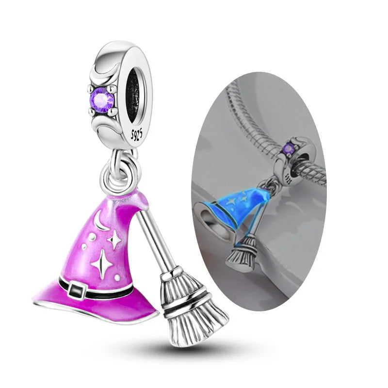 2025 Original 925 Sterling Silver Christmas & Halloween Charms | Santa Claus Snowman Beads Fit Bracelet Pendant Jewelry Gift