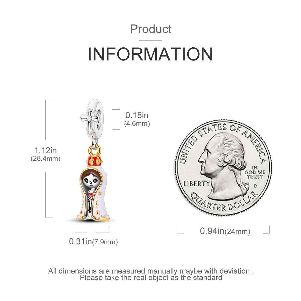 925 Sterling Silver Jesus Religious Symbol Charm Bead | Faith Pendant for Original Bracelet DIY Jewelry Gift