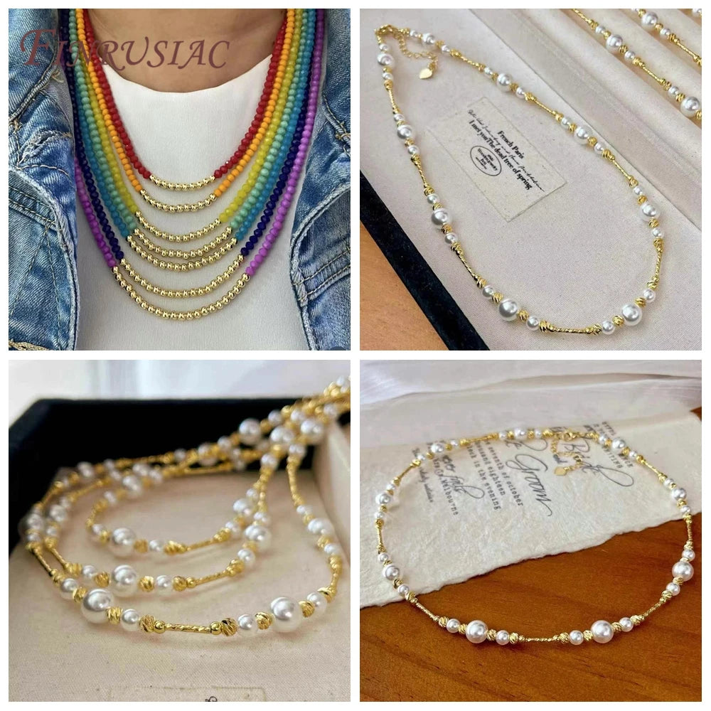 2.5mm–6mm 18K Gold Spacer Beads | Metal Separator Beads for Luxury DIY Jewelry Making