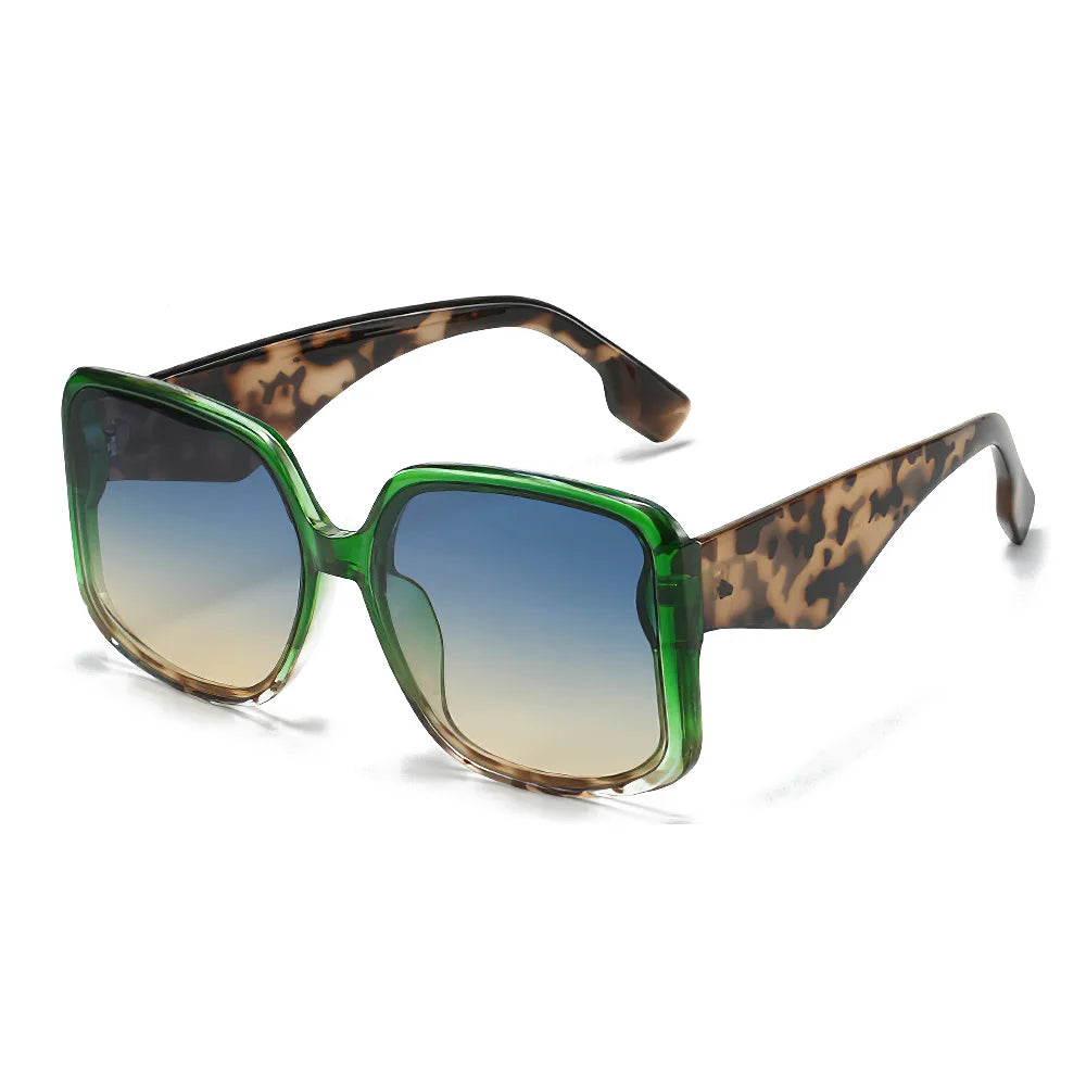 2025 New In Sunglasses for Women – Unique Double Frame Design Oversized Sunglasses with Gradient Lenses | UV400