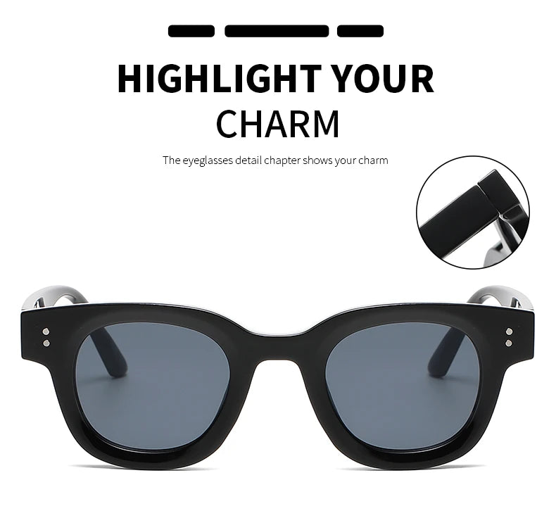 New Fashion Classic Retro Oval Frame Sunglasses 2024 – Ocean Film Small Frame Street Photo Sun Glasses for Women