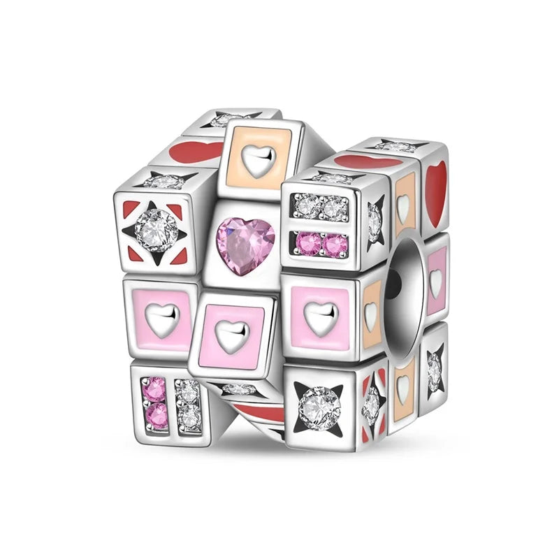 Original 925 Sterling Silver Charms | Bag, Earphone, Magic Cube, Watch & Games Console Beads for Bracelets & Necklaces