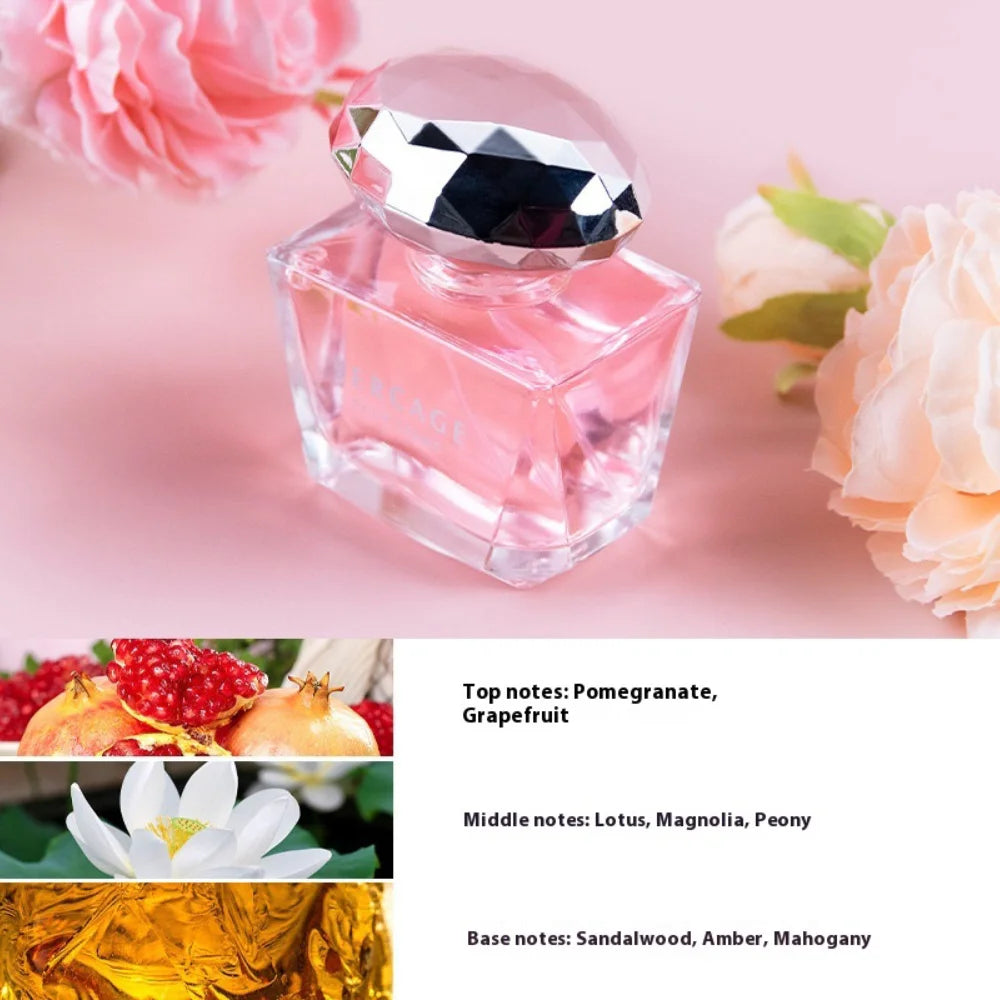 50ML Osmanthus, Peony & Pomegranate Perfume for Women – Crystal Diamond Series | Light, Elegant & Long-Lasting Scent