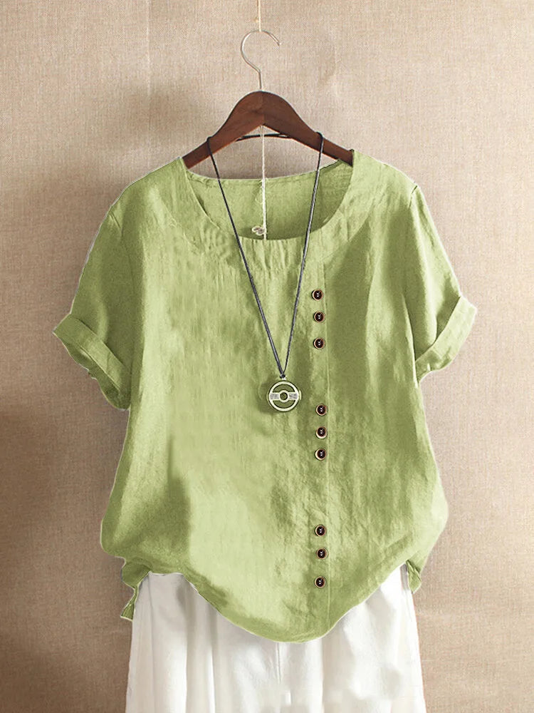 Women Cotton Linen Streetwear Summer Y2K Tops – Vintage Casual Elegant T-Shirt Loose Fashion Tee 👕✨