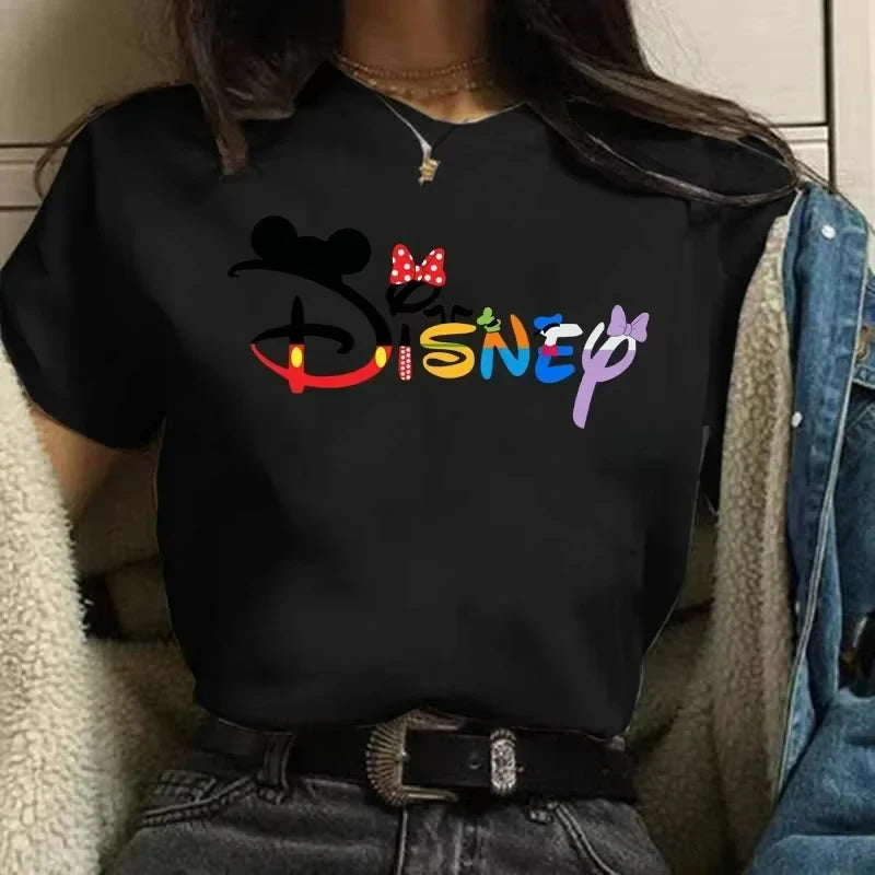 Cute Letter Print Women’s T-Shirt | Y2K Trendy Casual Short Sleeve Summer Top for Girls