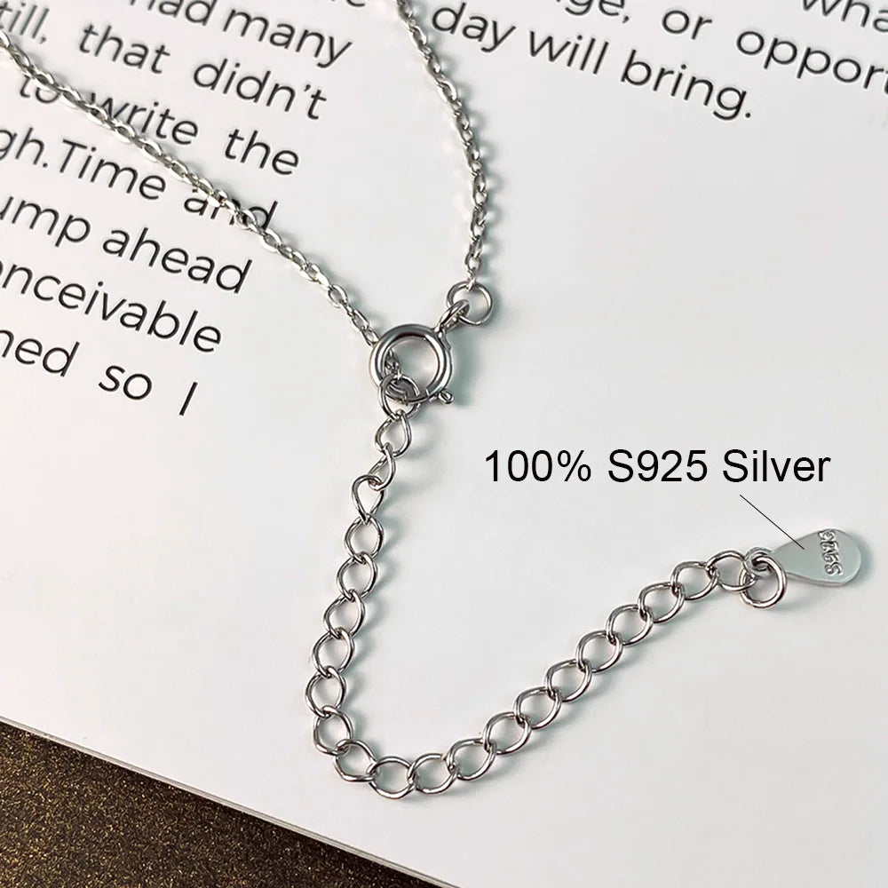 COSYA 1-3CT Oval Cut Moissanite Pendant Necklace – S925 Silver & 18K Gold for Women