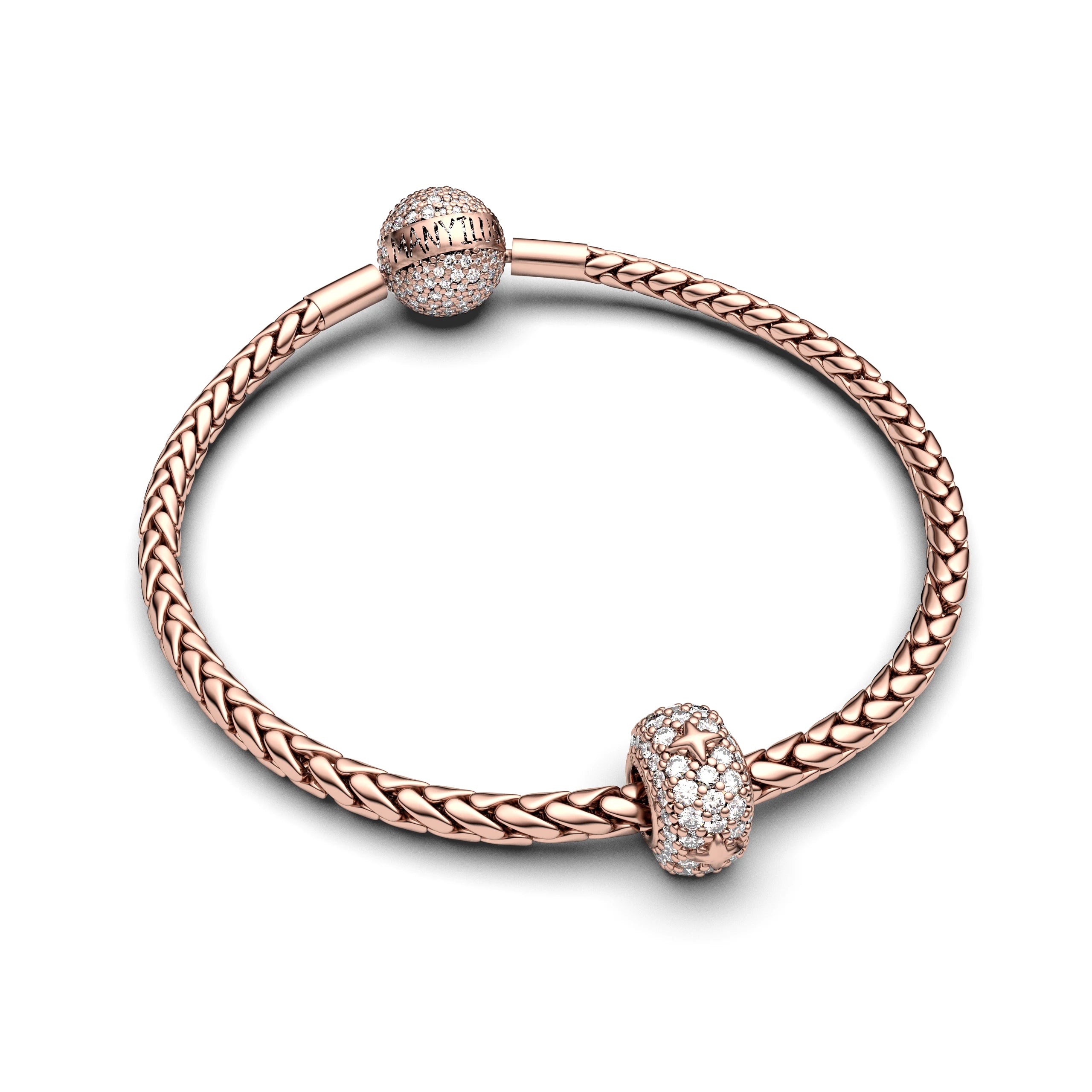 Manyilus 925 Sterling Silver Certified Charms & Hoops | Plata 925 Original Beads for Bracelets | Women’s Real Silver Jewelry