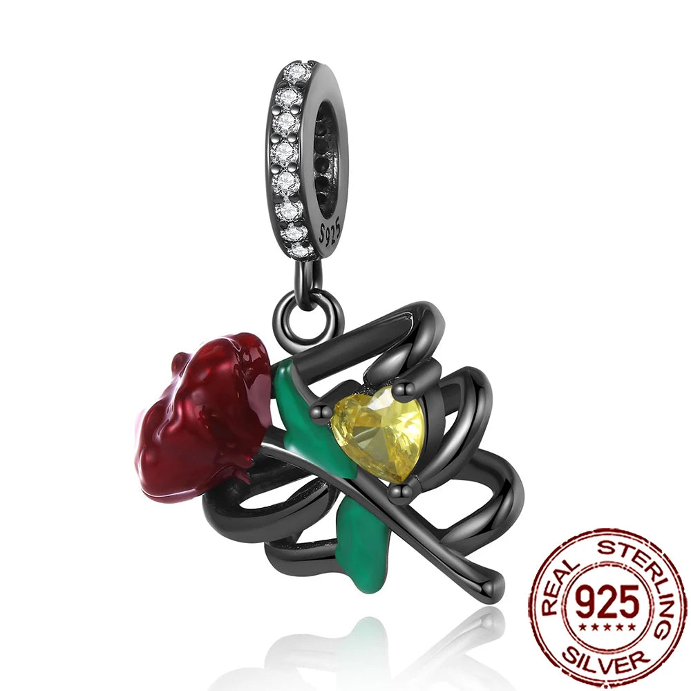 Gothic 925 Sterling Silver Grim Reaper Skull Charm Bead Fit Pandora Bracelet