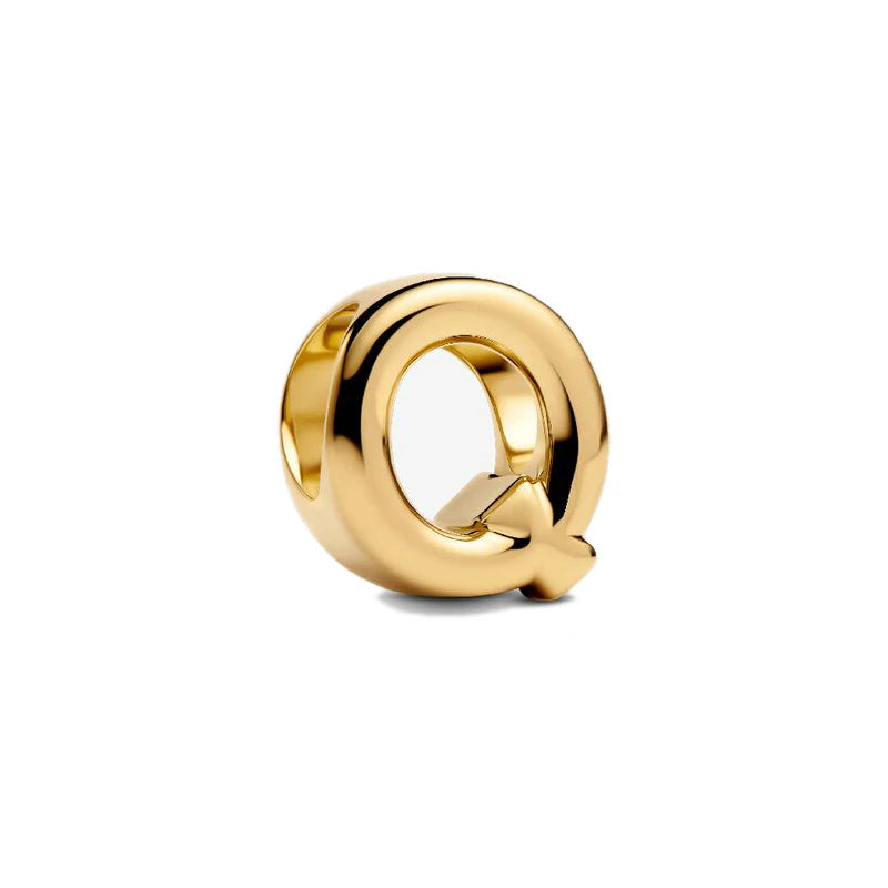 925 Sterling Silver A–Z Alphabet Letter Charms | Gold & Silver Beads for Women DIY Bracelet Jewelry