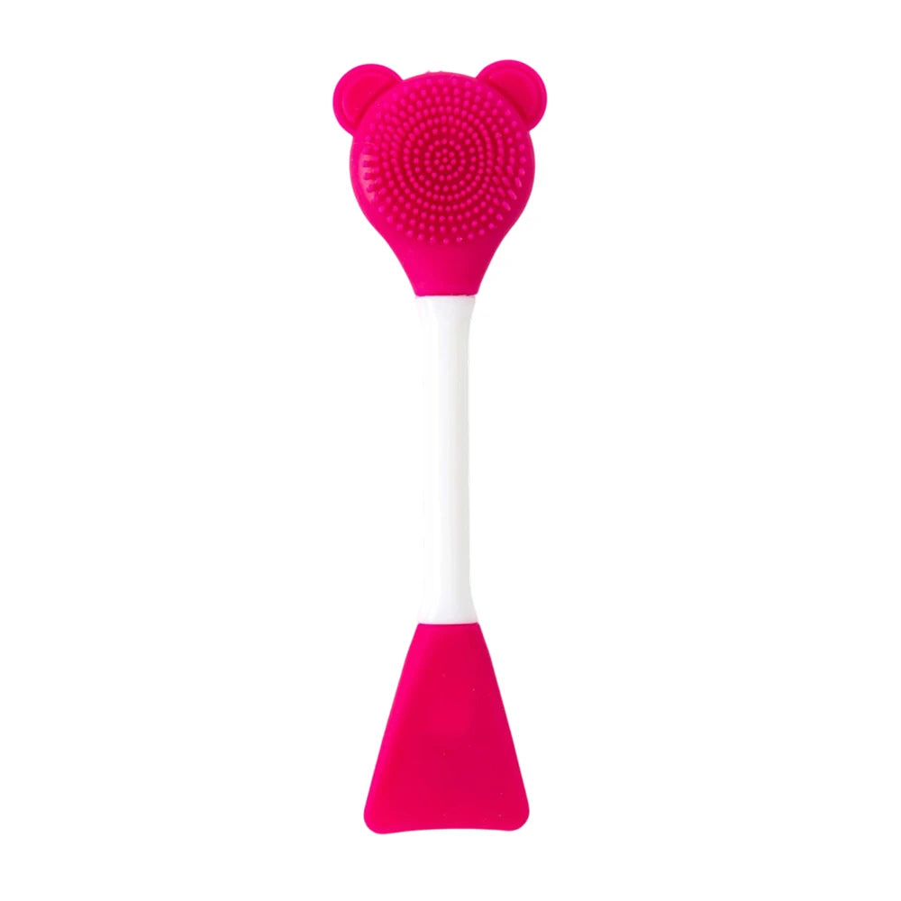 2-in-1 Facial Cleaning Silicone Brush & Mask Applicator – Skincare Spa Wash Tool