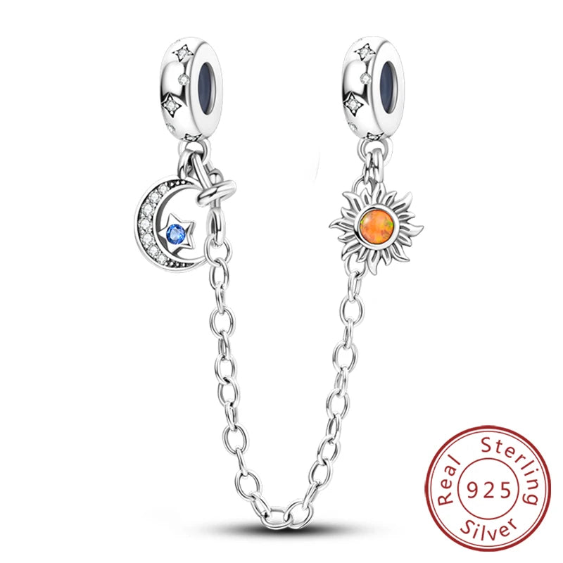 New 925 Sterling Silver Sunflower Heart Charm Bead | Original Bracelet DIY Jewelry Gift for Women