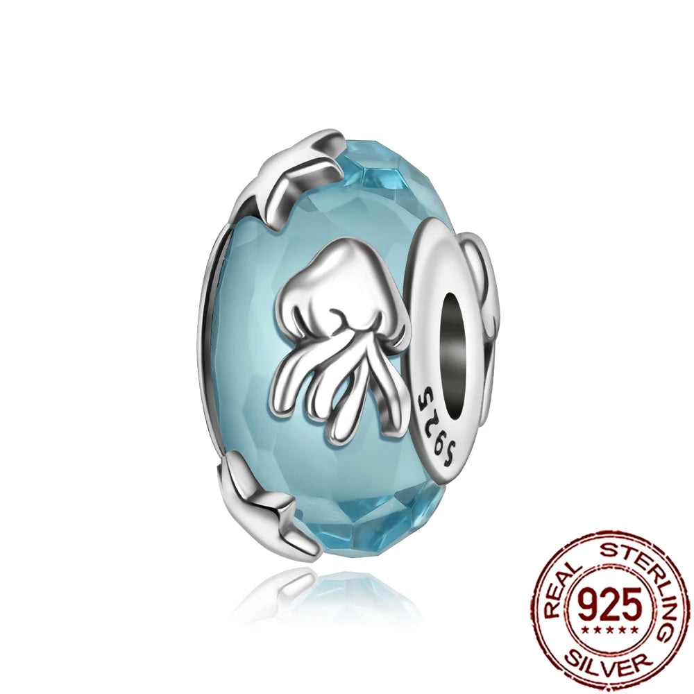 2025 New 925 Sterling Silver Colorful Murano Glass Beads | Fit Original Pandora Bracelet & Necklace DIY Jewelry