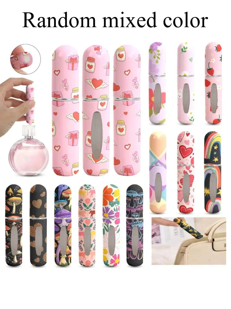1/2PC 5ML Mini Perfume Bottle – Refillable Portable Spray Atomizer | Travel Cosmetic Container