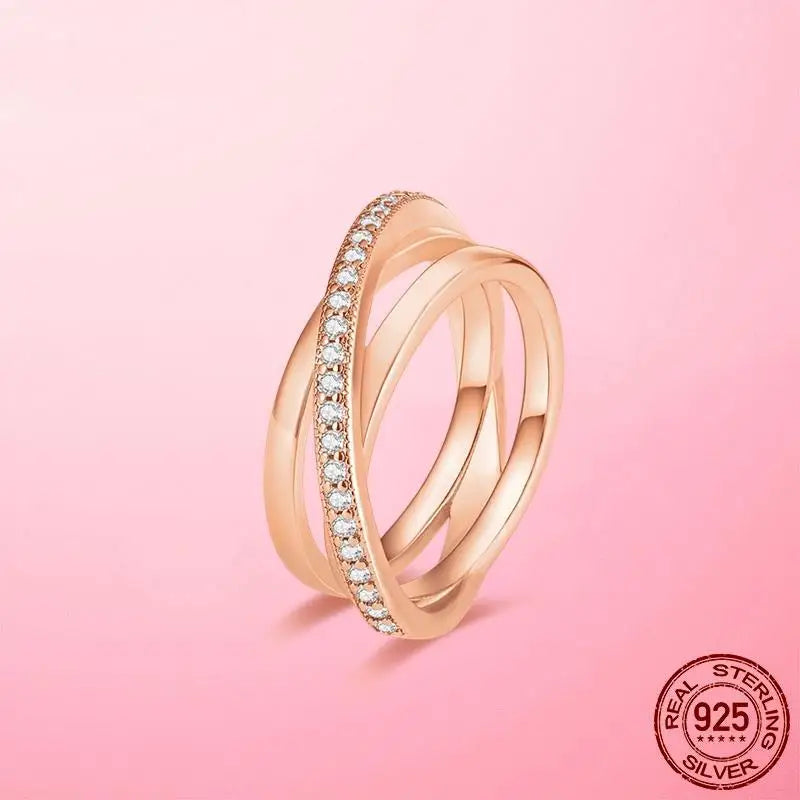 925 Sterling Silver Cocktail Ring Set for Women | CZ Zircon Pave Bridal Wedding & Engagement Jewelry