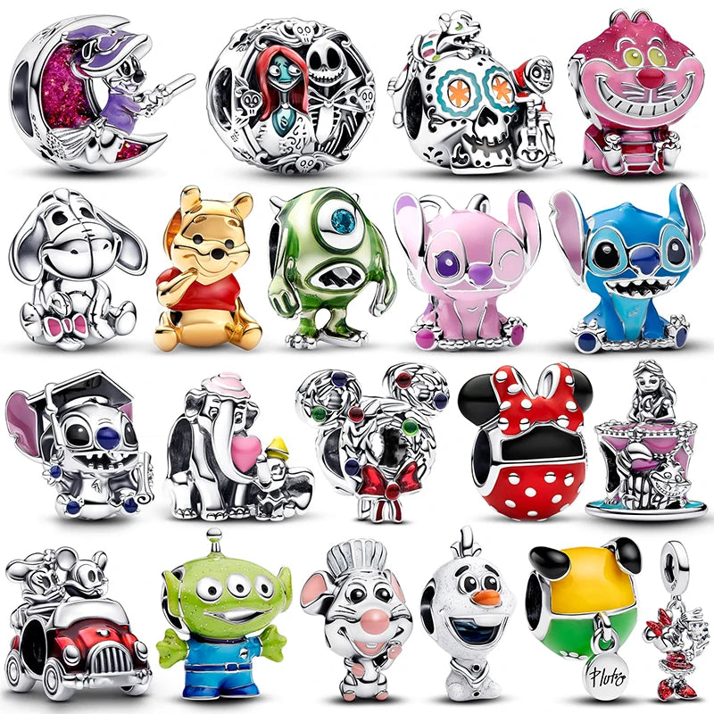 Charm 925 Original Hot Disney Animal Beads – DIY Bracelet & Necklace Jewelry for Women