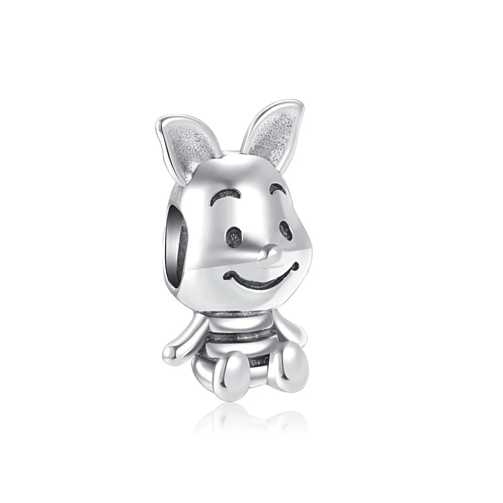 Miniso Disney 925 Sterling Silver Dumbo Mickey Stitch Dalmatians Charms | Fit Original Bracelet DIY Jewelry Accessories