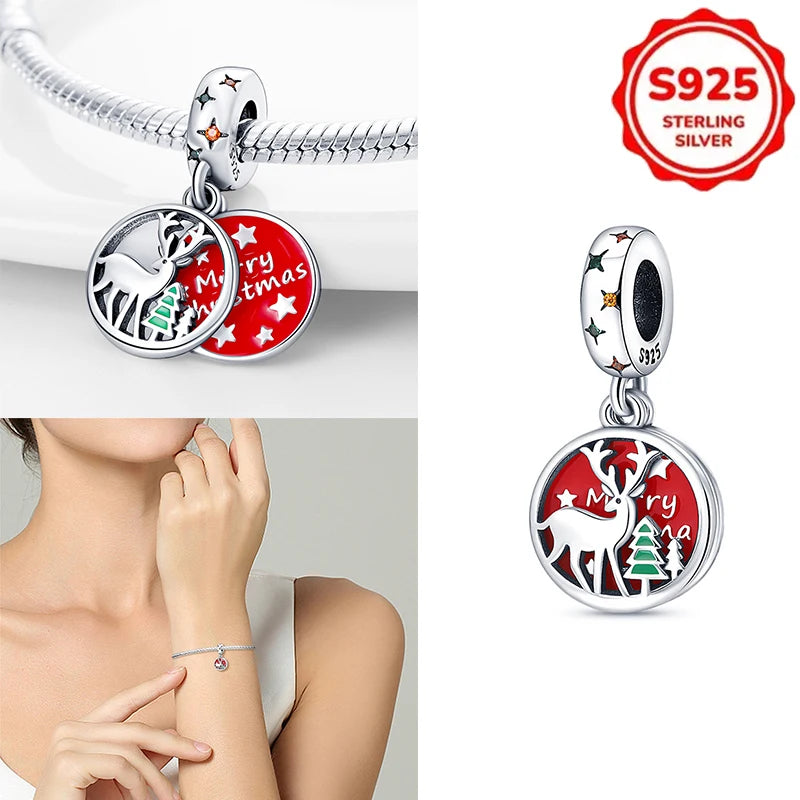 New Disney 925 Sterling Silver Cheshire Cat & Dumbo Charms – Original Bracelet Beads DIY Pendant Halloween Jewelry Gift