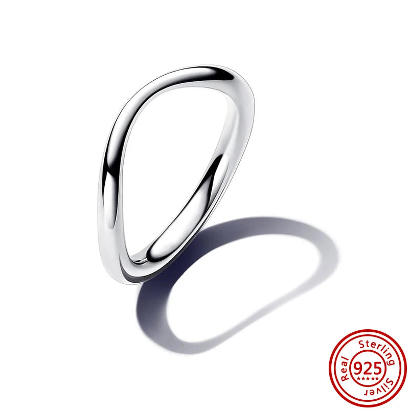 2025 925 Pure Silver Crown Sparkling Zircon Charm Ring for Women | Fashion Jewelry Anniversary Gift
