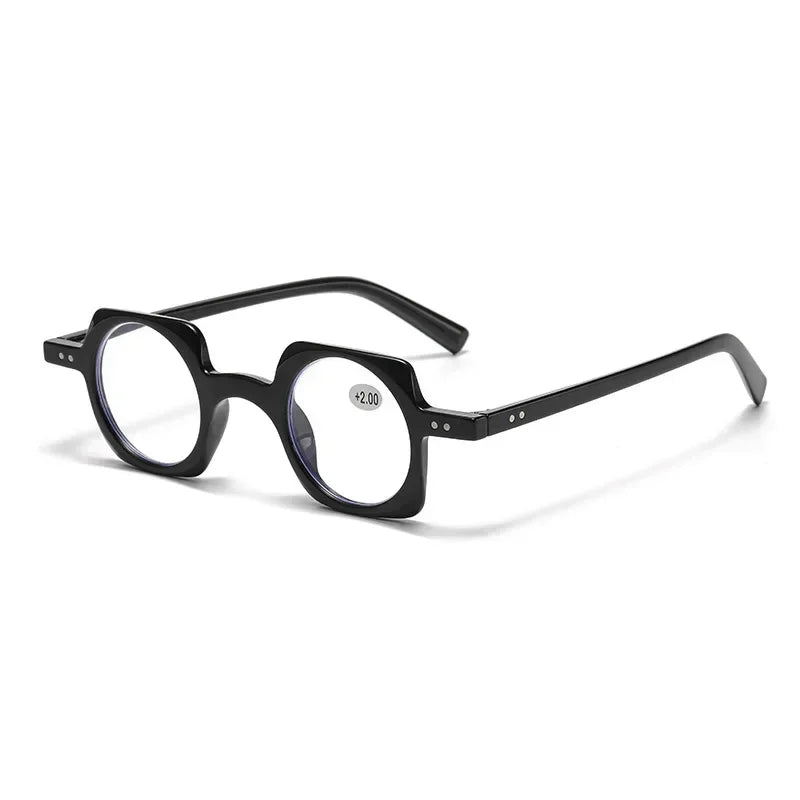 Retro Anti-Blue Light Reading Glasses – Fashionable Square Hyperopia Glasses for Men & Women