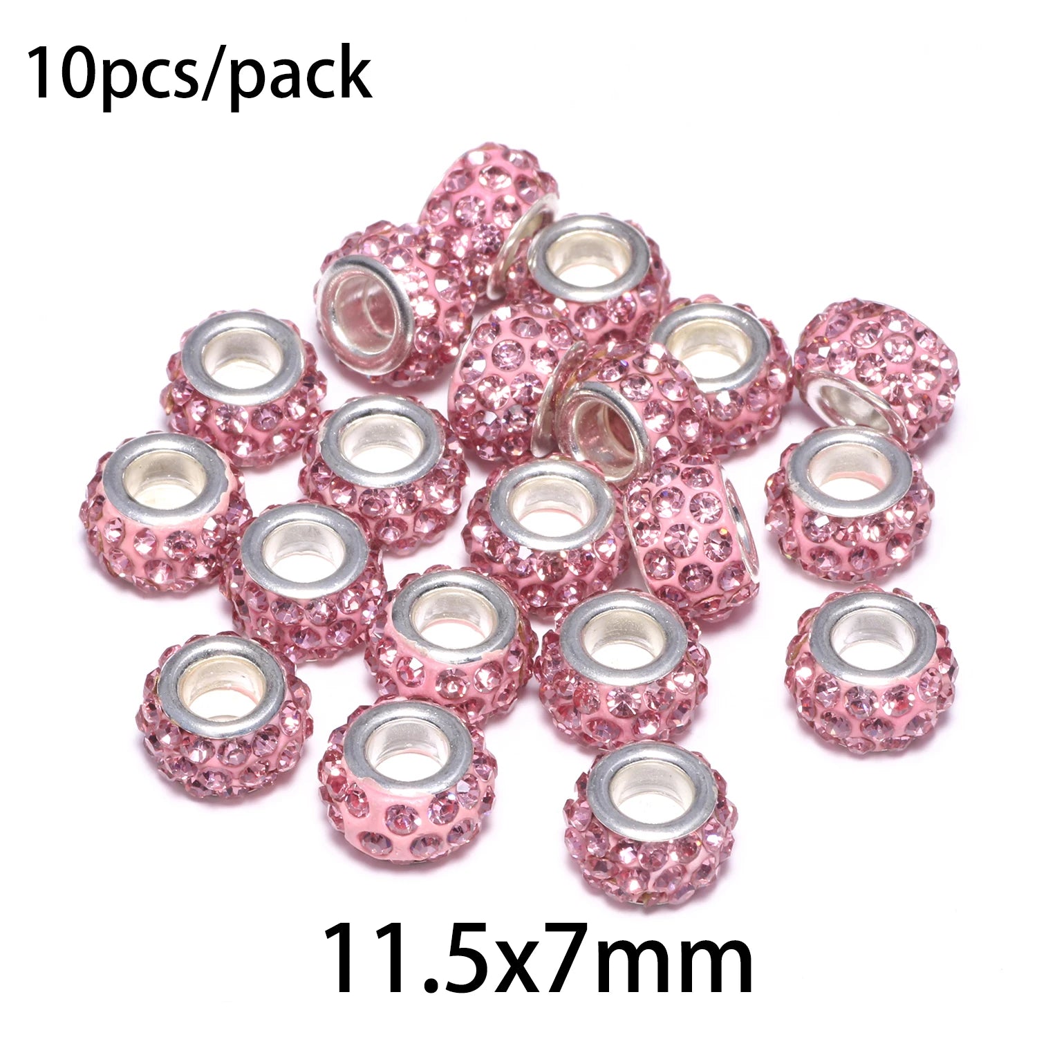 Silicone Spacer Stopper Clip Beads | Murano Crystal Charms | Fit Original Pandora Bracelet & Necklace | DIY Jewelry Making