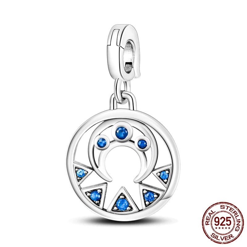 925 Silver 👁️ Eye Medallion Pendant | Pandora Fit DIY Connector Charm