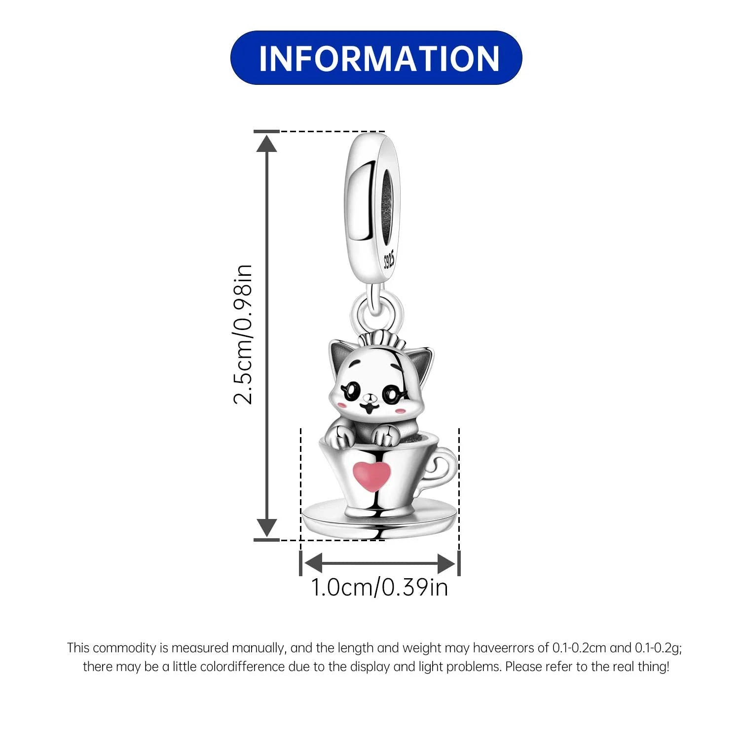 PANPOKI 925 Sterling Silver Cute Mouse Eating Cheese Charm Pendant | Original Bracelet DIY Jewelry Gift for Women