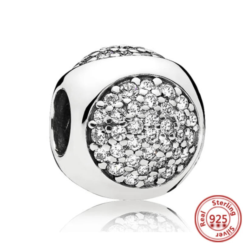 925 Sterling Silver Heart-Shaped Moon Rose Beads Charm | Classic Random Blind Bag | Affordable DIY Bracelet Jewelry Gift