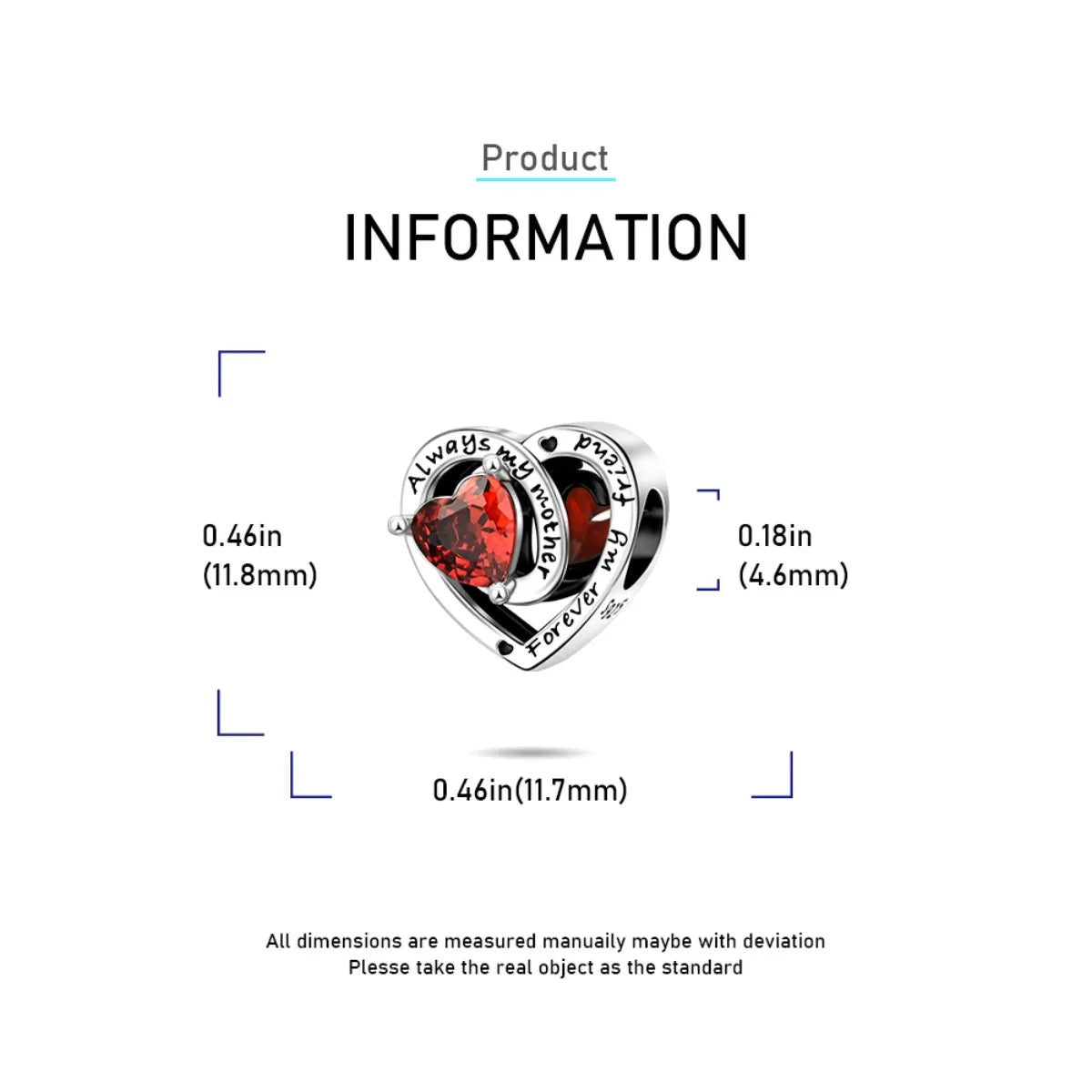 925 Sterling Silver Red Heart Charms | Apple, Rose & Gift Box Beads Fit Original Bracelet Necklace Women Jewelry