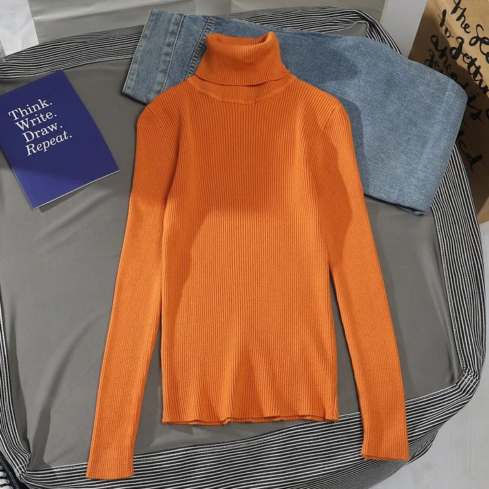 Heliar Women’s Fall Turtleneck Sweater – Soft Knitted Cashmere Pullover, Basic Warm Jumper for Autumn Winter 2024