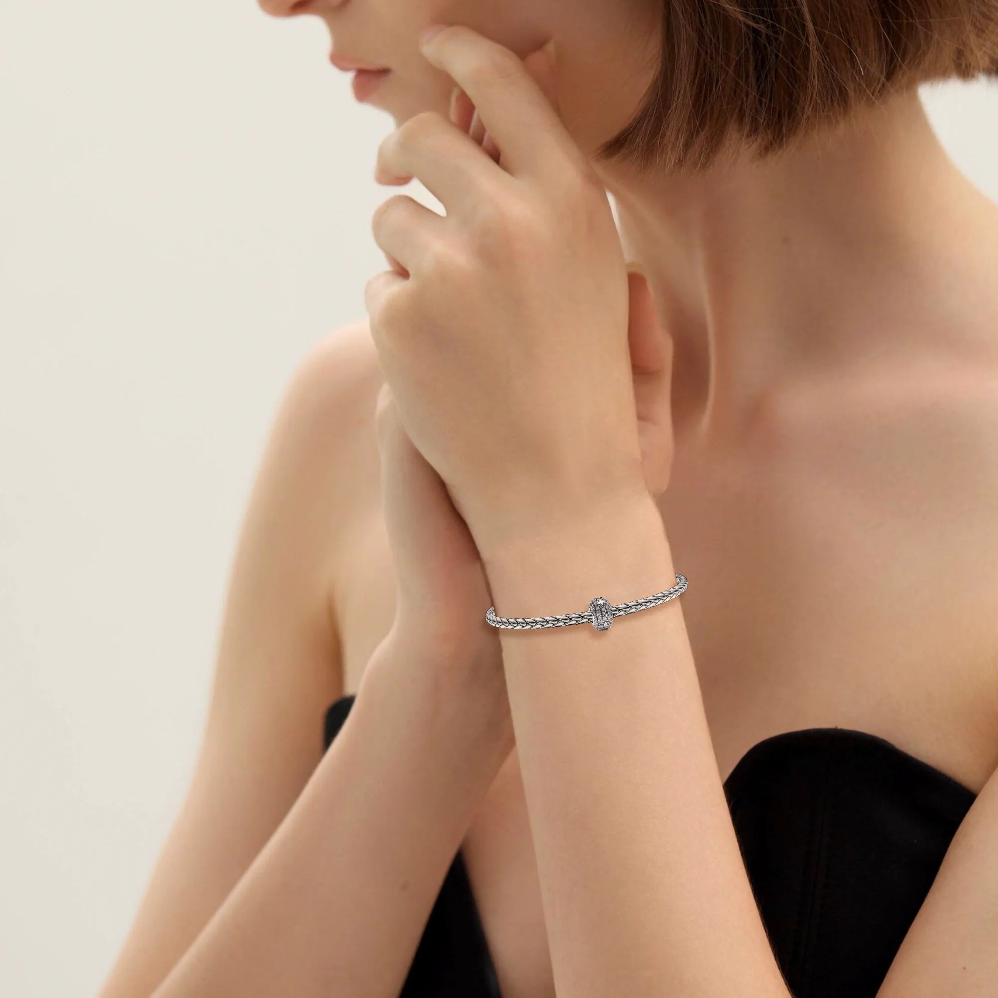 Italian 925 Silver Bag & Nail Charms | Real Silver Beads for Original Bracelets & Fashion Jewelry for Women