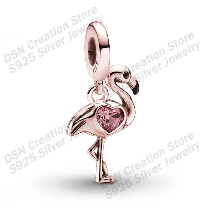 925 Sterling Silver Disney Charms | Stitch, Mickey & Cheshire Cat Beads for Original Bracelet Halloween Jewelry Gift