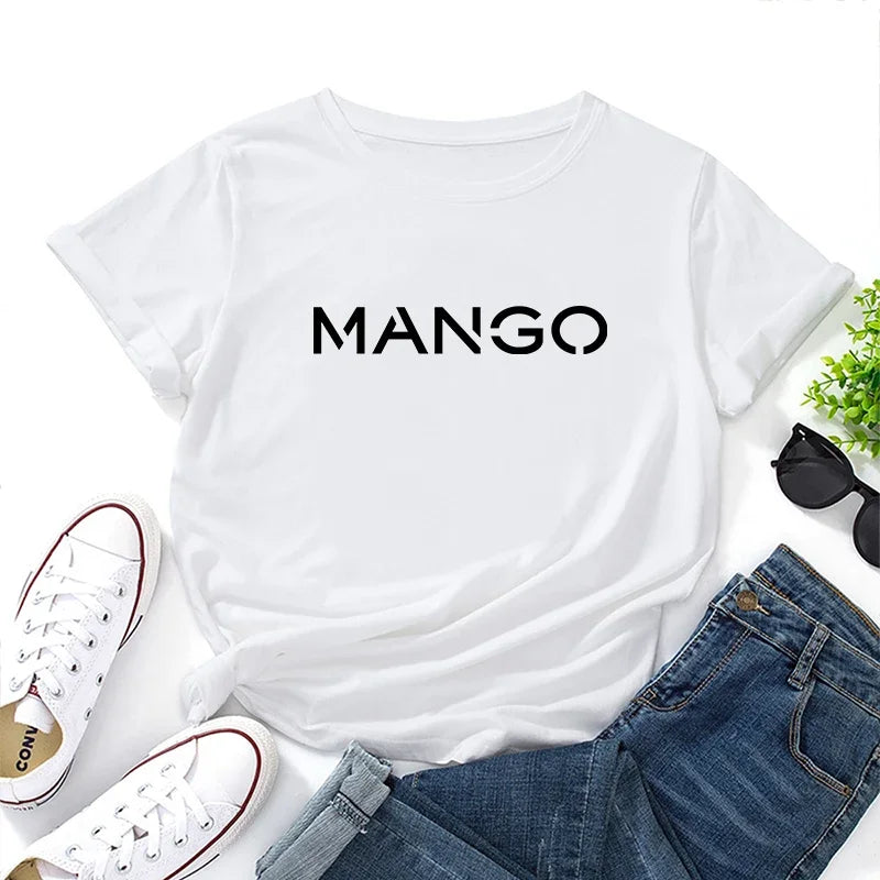 2025 New Trend Women's Cotton T-Shirt | Casual O-Neck Short Sleeve Top | Summer & Spring Fashion Tee