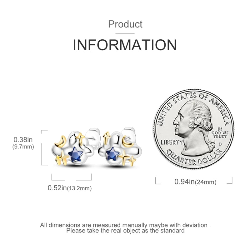 Luxury 925 Sterling Silver Ocean Mermaid Earrings | Pave CZ Fine Jewelry for Women