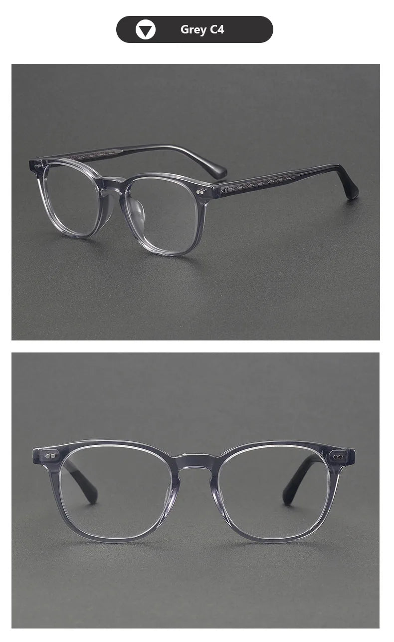2025 Vintage Round Acetate Glasses 👓 Unisex High-Quality Eyewear