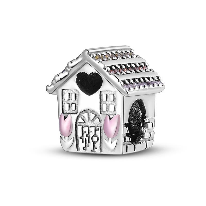 925 Sterling Silver Safety Chain Charms for Pandora Bracelets Women Jewelry