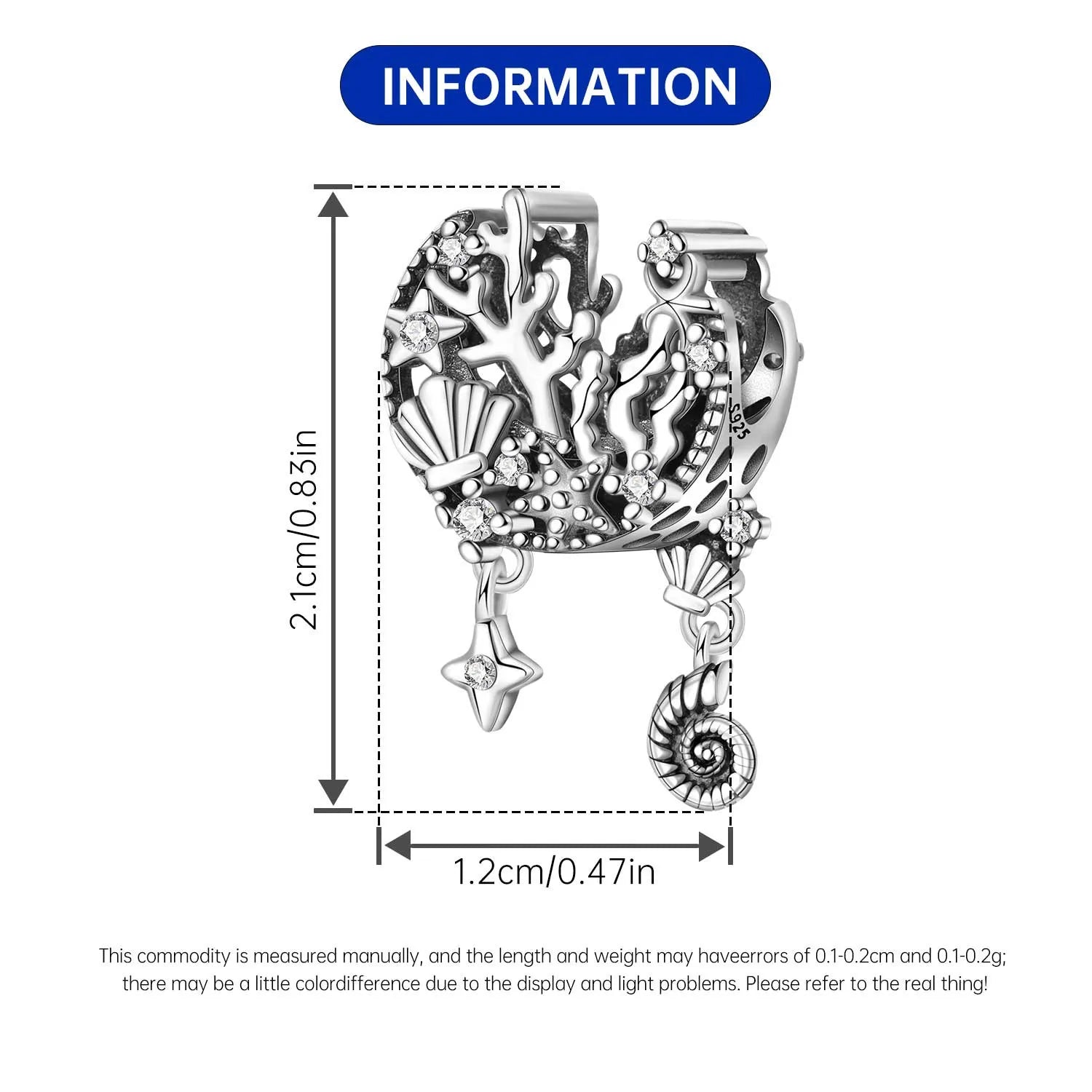 Orstarry 925 Sterling Silver Mermaid Cartoon Charm | Original Pendant Beads Fit Pandora Bracelet DIY Fine Jewelry Gift