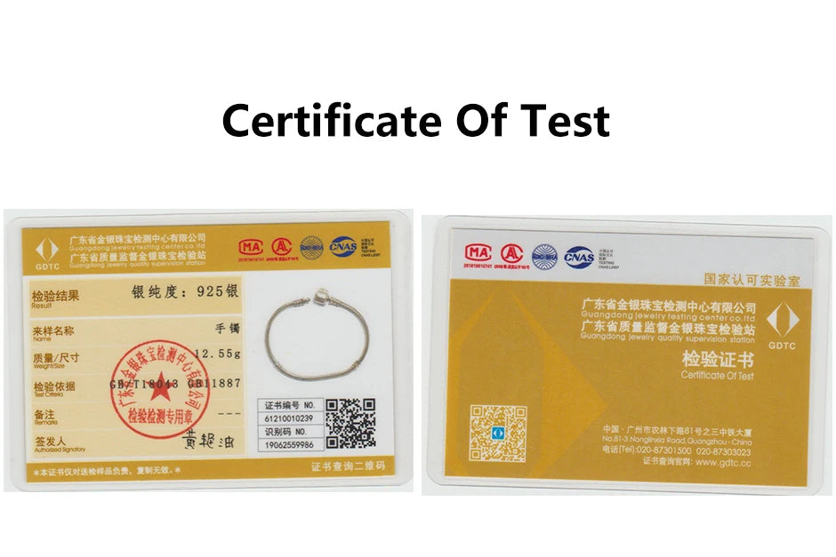 Original 925 Sterling Silver Snake Chain Bracelet | Love Heart Clip Charms & Beads | Rose Gold DIY Luxury Jewelry for Women