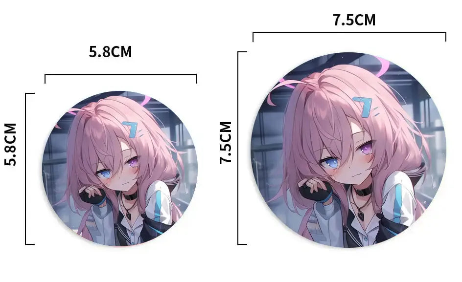 Re:Zero Anime Character Soft Button Badge – Fashion Tinplate Brooch Pin Trinket for Bags & Clothes