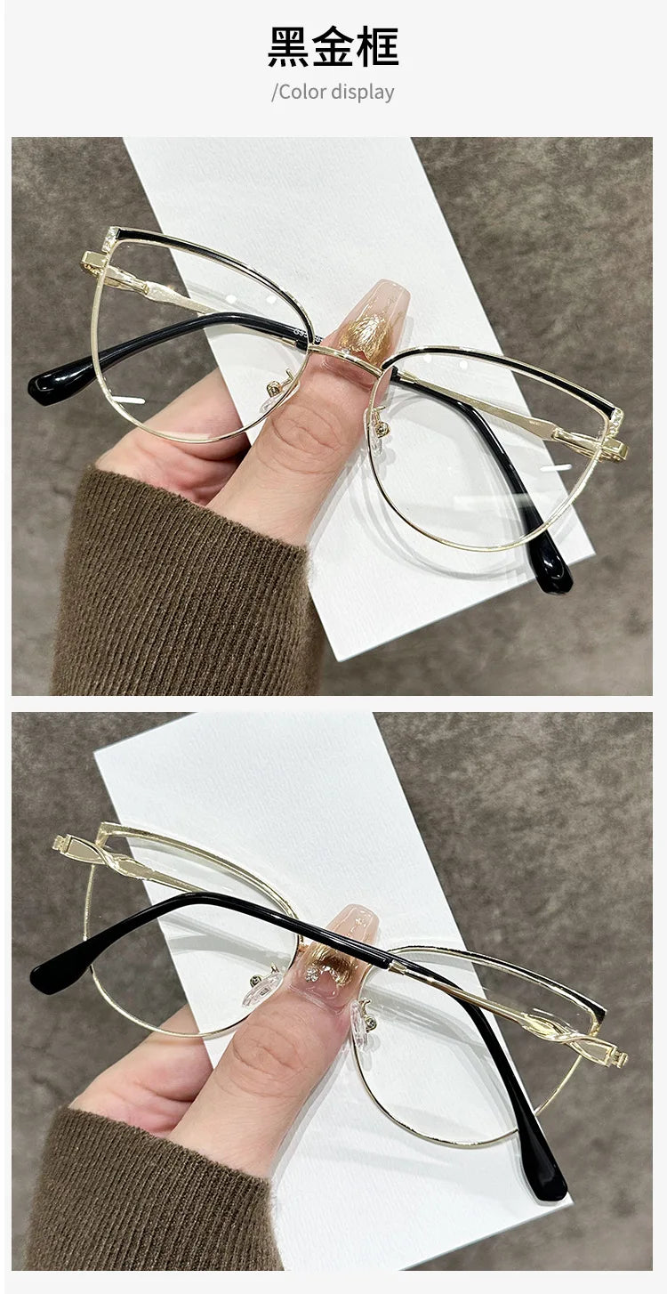 ZIROSAT J9289 Women’s Prescription Eyeglasses – Alloy Frame Optical Glasses for Female Eyewear