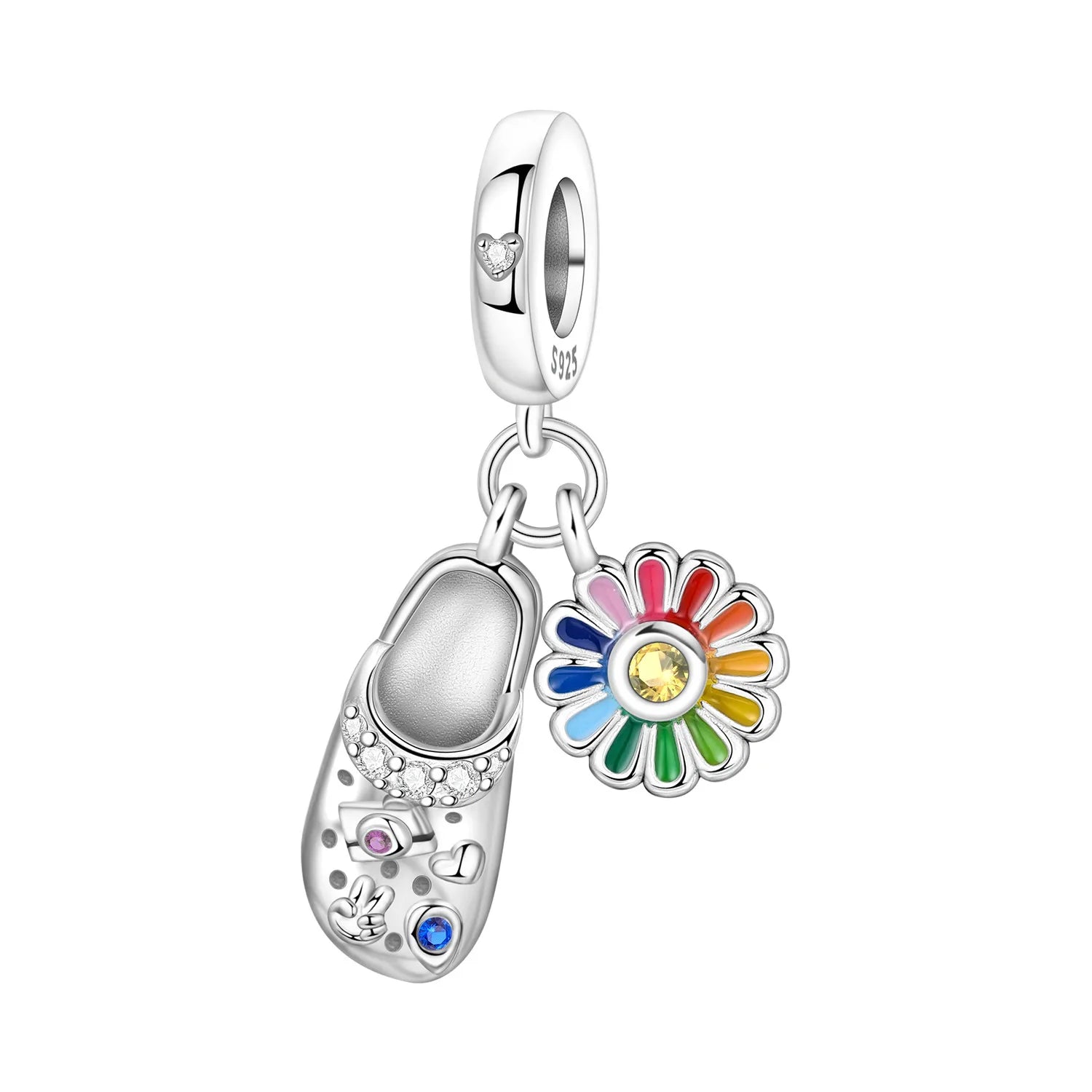 925 Sterling Silver Golden London Big Ben Charm Pendant | Travel Series Bead for Women DIY Bracelet Jewelry Gift