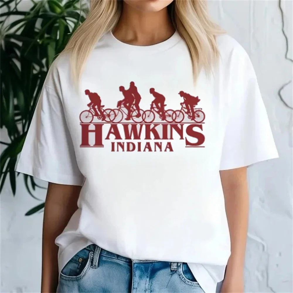 Hawkins Demogorgon T-Shirt 👾 Women Hip Hop Harajuku Streetwear Top ✨