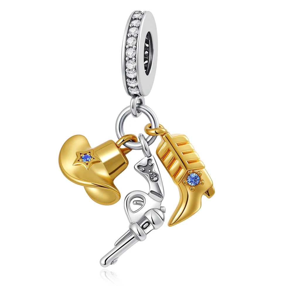 2025 S925 Sterling Silver Sports Series Charms | Basketball, Rugby, Baseball & Golf Pendant Fit Pandora Bracelets & Necklaces