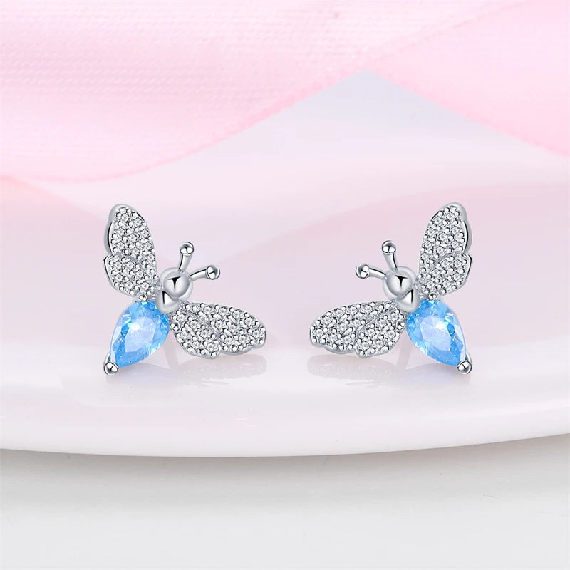 Luxury 925 Sterling Silver Ocean Mermaid Earrings | Pave CZ Fine Jewelry for Women